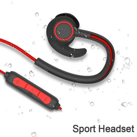 New Ear-Hook Sports Bluetooth Headphones,  Best Wireless Sports Earphones with Mic,  Waterproof, HD Sound with Bass, Noise