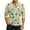 Army Green, variant on Men's St. Patrick's Day Henley Shirt Long Sleeve Clover Print Casual Pullover Top