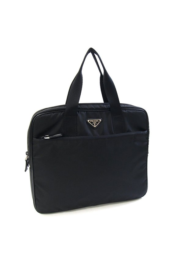 Pre-Owned Prada handbag VA0609 Black nylon leather PC laptop bag for men and women PRADA
