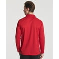 thumbnail image 3 of 3 Pack Men's Dry-Fit Long-Sleeve Active Polo Shirt - Casual Performance Golf Quick Dry (Available In Big & Tall), 3 of 6