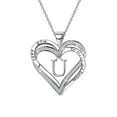 thumbnail image 1 of RYRDWP Dames Collier Diamant à Double Cœur avec 26 Lettres Anglaises Couple Collier, 1 of 2