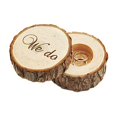 thumbnail image 4 of EDOBLUE Wedding Ring Box, Wedding Ring Bearer, Wedding Box for Rings, Rustic Ring Box, 4 of 4