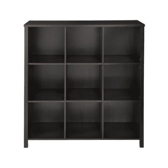 ClosetMaid 9-Cube Adjustable Wall Organizer, Black Walnut