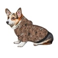 thumbnail image 7 of Fotbe Warm Coffee Pattern Print Small Dog Sweater Hoodies Pet Grey Hooded Soft Fleece Sweatshirts with Pocket Fall Winter Puppy Cat Sweaters Warm Clothes-X-Large, 7 of 7