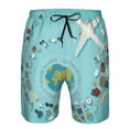 thumbnail image 4 of Naloa Travelling on Airplane Men's Beach Shorts, Surfing shorts, Swim trunks, Quick Dry Swim Trunks for Surfing Beach Fun - Medium, 4 of 9