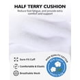 thumbnail image 4 of CLOSEMATE 7 Pairs Ankle Athletic Running Socks for Men Women - Comfortable Cotton Cushioned and Anti-Bliste(6White, Size L), 4 of 7