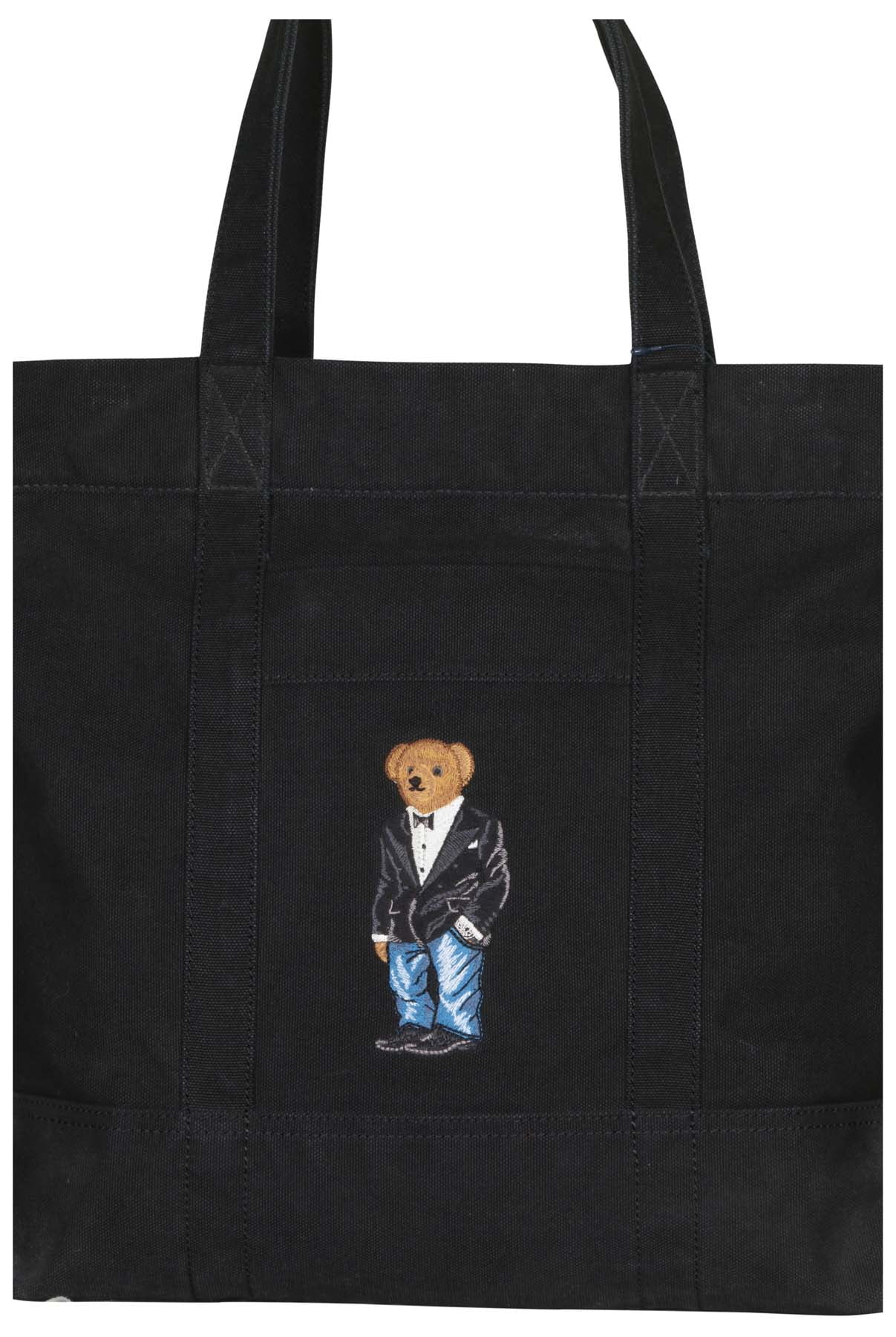 canvas polo bear tote bag