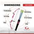 thumbnail image 4 of Genesis Archery Mini Compound Bow Archery Right Hand Set, Pink (3 Pack), 4 of 12