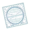 thumbnail image 6 of Rotatable Ruler Geometric Ruler Mathematics Measuring Tool Multifunctional Draft Rulers Circular Drawing Template Ruler, 6 of 8