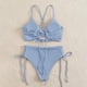 thumbnail image 5 of Traje de baño de 2 piezas para mujer, trajes de baño para mujer, traje de baño de una pieza con estampado de rayas para mujer, bikini, ropa de playa para nadar, traje de baño para mujer, 5 of 5