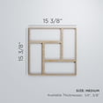 thumbnail image 3 of Ekena Millwork 15 3/8"W x 15 3/8"H x 1/4"T Medium Sheffield Decorative Fretwork Wood Wall Panels, Birch, 3 of 18