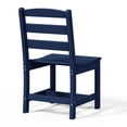 thumbnail image 2 of WestinTrends Ashore Outdoor HDPE Patio Classic Armless Dining Side Chair, Navy Blue, 2 of 9