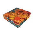 thumbnail image 3 of Horizontal Flannel Blanket Is Light Warm Soft Anti-Pilling Anti-Wrinkle Anti-Allergy And No Hair Loss For Bed And Sofa Camping Travel Colorful Floral Pattern Groovy Flowers (2), 3 of 8