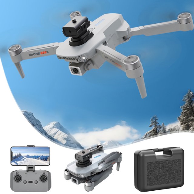 Dron con cámara 4K para adultos, motor sin escobillas, cámara 1080P, 2.4G WIFI FPV RC Quadcopter con modo sin cabeza, sígueme, retención de altitud, juguetes para evitar obstáculos, regalos