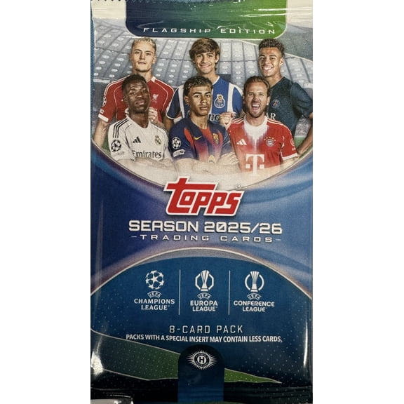 2025/26 Topps UEFA Club Competitions Soccer Hobby Pack
