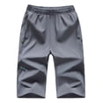 thumbnail image 1 of 1n Pantalones Cortos De Cintura Elástica Sólida Para Hombre, 1 of 8