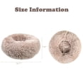 thumbnail image 3 of Donut Plush Pet Bed for Dogs & Cats Soft Warm Calming Bed Round Cuddler, 3 of 7