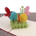 thumbnail image 4 of HONMEET Vivid 3D Up Colored Easter Cards with Floral Grass Patterns Perfect for Holiday Greetings, 4 of 7