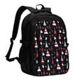 thumbnail image 1 of Easygdp Christmas Tree and Gold Socks Mochila para Laptop de Viaje con Puerto USB, Mochila para Laptop con Puerto de Carga USB para Mujeres y Hombres, 1 of 7