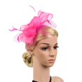 thumbnail image 4 of Diadema Artificiales de y Malla de Fascinator Headband Decoración de cabellero de de Cóctel de Noche Rosado Yotijar Lady Headband, 4 of 10