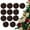 Brown, variant on 12-Pack Flocked Velvet Christmas Tree Ball Ornaments Set,Shatterproof Plastic Decorations for Xmas Tree,Wreath,Garland Holiday Decor,80mm/3.14 Inches(Blackish Green)