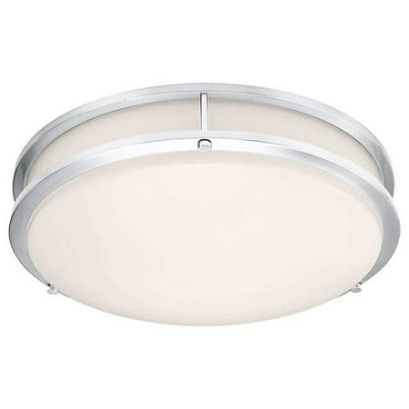 

20500LEDD-CH-ACR Solero II 12 in. Chrome LED Flush Mount Ceiling Light Acrylic Lens