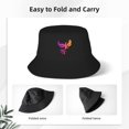 thumbnail image 3 of ZICANCN Bucket Hat Unisex for Men Women, Animal Bird Phoenix Fashion Fishing Hat Cute Fisherman Cap, Black, 3 of 5
