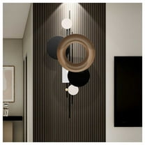 Large Metal Wall Decor,Modern Metal Wall Art Sculptures,3D Creative Handmade Metal Wall Hanging, Wall Decoration for Bathroom Bedroom Living Room Kitchen Terrace