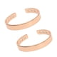 thumbnail image 3 of Soidarity 2 Pcs Bracelet Open-end Design Workmanship Bangle Electroplate Wristband Cuff Elegant Accessories Women Charm Copper Type3 NO3, 3 of 6