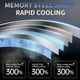 thumbnail image 3 of Neck Fan,Bladeless Fan,5 Speeds Adjustable Strong Wind Fan White, 3 of 5