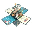 thumbnail image 5 of 3D Pop Up Christmas Cards Handmade 3D Greeting Card Gift Box with Envelopes Foldable Merry Christmas Celebration Cards for Family Friends, 5 of 7