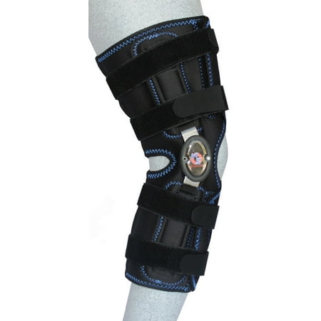 Knee Flexion Extension - New Options Sports 17 Inch Knee Mate™ Wrap Around Uncovered 1832 hinge with flexion and extension stops brace | Made in USA