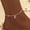 2470, variant on Summer Rope Chain Anklets, Elegant Glitter Zinc Alloy Anklet for Women & s, Jewelry for Beach Party, Daily Clothing Decor, Trendy All-match & Exquisite Jewelry for Birthday Gift