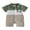 Green, variant on Cenuakty Baby Boy Summer Romper Fashionable Contrast Color Striped Short Sleeve Turn Down Collar Jumpsuit