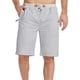 thumbnail image 4 of Qarigey Pantalones cortos para hombre, pantalones cortos de playa de verano, pantalones cortos deportivos sueltos para playa, ropa Prendas para la parte inferior del cuerpo Gris claro 4XL, 4 of 6