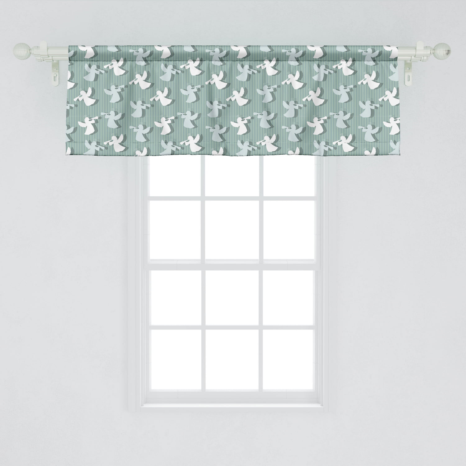 NEW Maya Color Tassel VALANCE Curtain 50" X 16" White Gray Pink Aqua Blue 