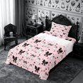 thumbnail image 3 of Erosebridal Spooky Bows Twin Sheets 3pcs,Cute Halloween Bedding,Pink,1 Flat Sheet, 1 Fitted Sheet and 1 Pillowcase, 3 of 6
