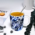 thumbnail image 5 of Yiaed Blue Lightning2 Print Ceramics Coffee,Large Handle Design,Extra Large Tea and Coffee Cup for Office and Home Mugs, 5 of 6