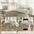 thumbnail image 7 of HOMERRY Area Rug 5' x 7' Rugs for Living Room Modern Washable Indoor Floral Print Carpet, Taupe/Green, 7 of 7