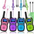 thumbnail image 1 of Walkie Talkies Wishouse M8 recargables para niños y adultos, paquete de 4, 1 of 9