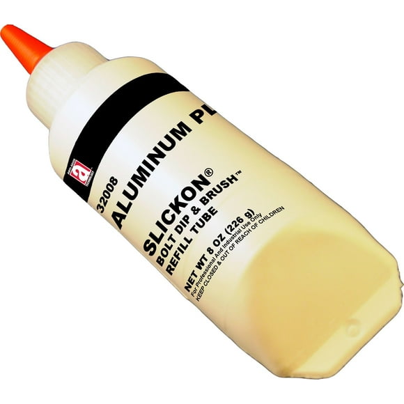 Aluminum Plate 32008 Anti-Seize Compound Without Copper in a Non Melting Carrier, 8 oz., Bright Silver, Paste