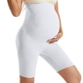 thumbnail image 2 of ShomPort Maternity Biker Shorts Seamless Shapewear Over The Belly Workout Yoga Shorts Pregnancy Belly Support Leggings, 2 of 5