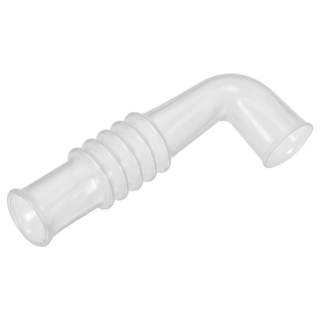 Manguera de Drenaje para Lavadora Uxcell, 15mm ID 95mm Longitud Codo Tubo Corrugado Blanco