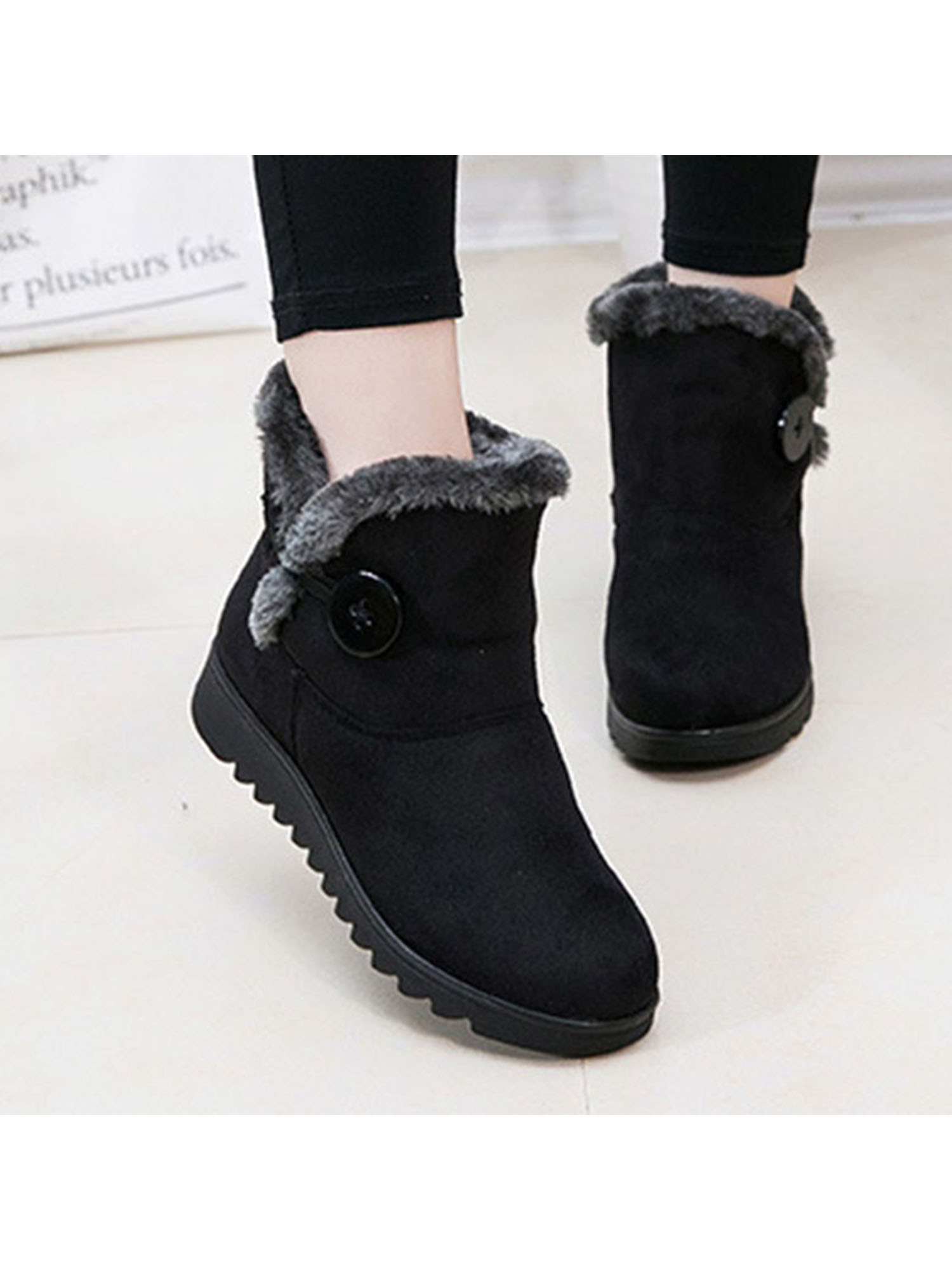 Audeban Womens Snow Boots Warm Ankle Booties Comfortable Outdoor Winter