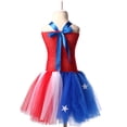 thumbnail image 3 of Dresses For Toddler Girls Summer Independent Day Square Neckline Sleeveless Ball Gown Historical Party Tulle Mesh Princess Outfits Baby Kids Spring Dance Sundress Sizes 10-12 Years, 3 of 7