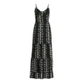 thumbnail image 5 of No Boundaries Knot Front Maxi Dress, Women's and Women's Plus, 5 of 5