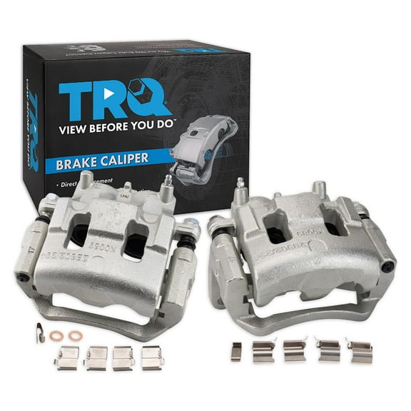 TRQ Front Brake Caliper Set Compatible with 2007-2014 Ford Edge 2007-2015 Lincoln MKX