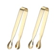 thumbnail image 1 of SHISUYAN 2Pcs Stainless Steel Mini Sugar Cube Clips Ice Cube Clips Tea-bag Tongs (Gold）, 1 of 8