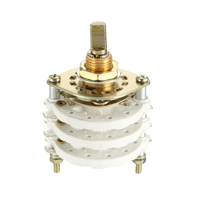 Selector rotativo de canal de banda de 3P6T, 3 polos, 6 posiciones, 3 niveles