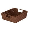 Honey Can Do Woven Tray W Handles, Brown